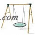 40" Large Size Swing Kit Outdoor Kids Round Rope Tire Tree Web Net Swing Nest Hanging Net   